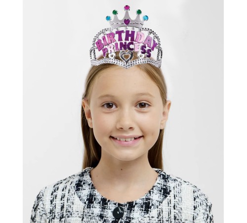 Birthday Prenses Yazılı Çocuk Parti Tacı Birthday Prenses Yazılı Çocuk Parti Tacı
