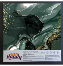 DecoHandy Pvc Duvar Karosu 30x30cm 4'Lü Paket -  Zümrüt 0,36m2