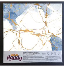 DecoHandy Pvc Yapışkanlı Yer Karosu 30x30cm 4'Lü Paket - Blue Edition 0,36m2