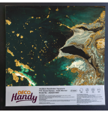 DecoHandy Pvc Yapışkanlı Yer Karosu 30x30cm 4'Lü Paket - Green Edition 0,36m2