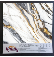 DecoHandy Pvc Yapışkanlı Yer Karosu 30x30cm 4'Lü Paket - Beyaz İnci 0,36m2