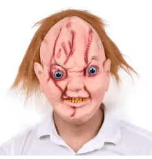 Chucky Saçlı Lateks Maske