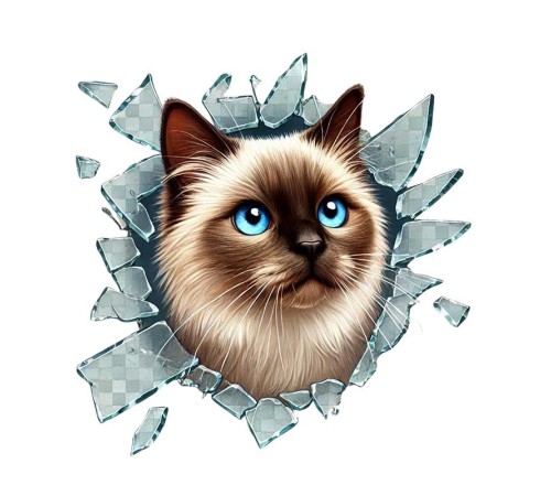 Fulcar Siamesse Araç Stickerı Fulcar Siamesse Araç Stickerı