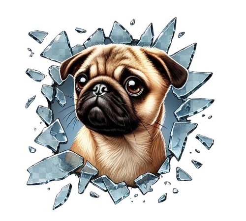 Fulcar French Bulldog Araç Stickerı Fulcar French Bulldog Araç Stickerı