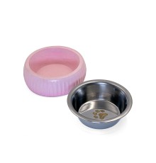 Mikopet Organik Seramik Mama Kabı Pembe