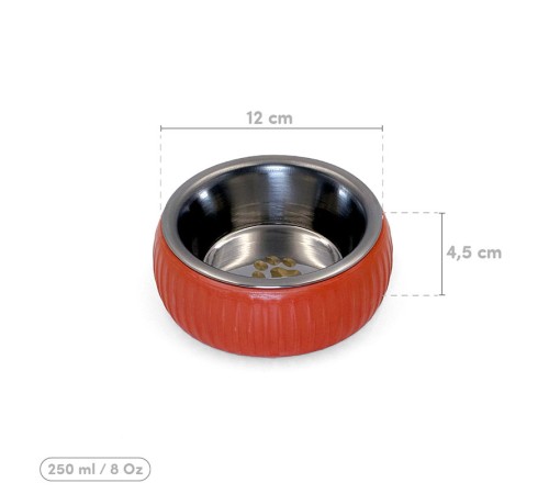Mikopet Organik Seramik Mama Kabı Kiremit Mikopet Organik Seramik Mama Kabı Kiremit