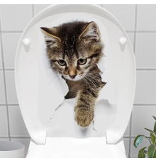 Decohandy Klozet Etiketi Stray Cat