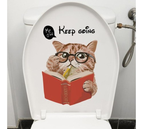 Decohandy Klozet Etiketi Keep Going Kedi Decohandy Klozet Etiketi Keep Going Kedi