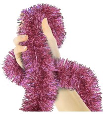 Simli Parti Süsü 2 Metre Pembe
