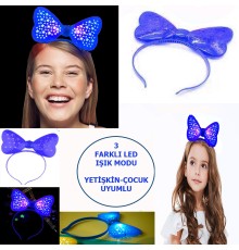 Led Işıklı Yıldızlı Fiyonk Parti Tacı
