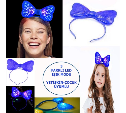 Led Işıklı Yıldızlı Fiyonk Parti Tacı Led Işıklı Yıldızlı Fiyonk Parti Tacı