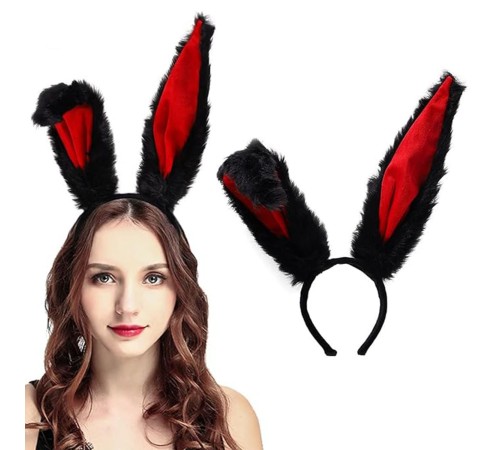 Peluş Mega Tavşan Kulağı Siyah