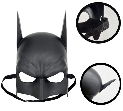 Siyah Çocuk Batman Maskesi Lastikli Siyah Çocuk Batman Maskesi Lastikli