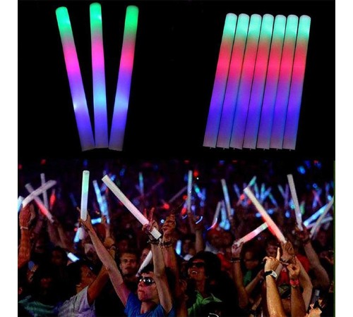 Led Işıklı Rengarenk Sünger Parti Çubuk Led Işıklı Rengarenk Sünger Parti Çubuk