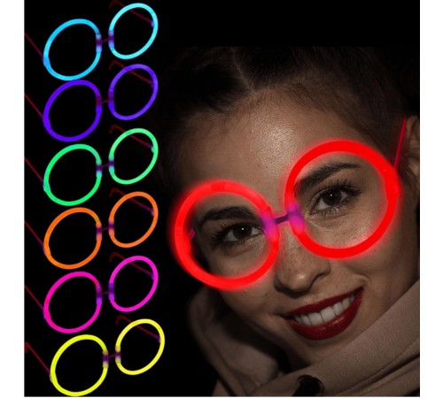 Glow Stick Yuvarlak Gözlük 12 Adet Glow Stick Yuvarlak Gözlük 12 Adet