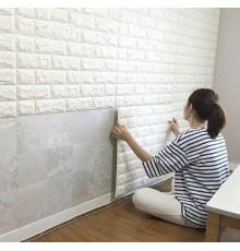 3D Tuğla Desenli Kendinden Yapışkanlı Duvar Paneli 58x38 cm