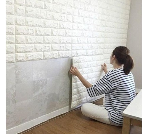 3D Tuğla Desenli Kendinden Yapışkanlı Duvar Paneli 58x38 cm 3D Tuğla Desenli Kendinden Yapışkanlı Duvar Paneli 58x38 cm
