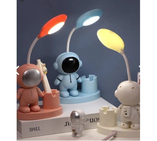 LED Astronot Masa Lambası Ve Kalemlik LED Astronot Masa Lambası Ve Kalemlik