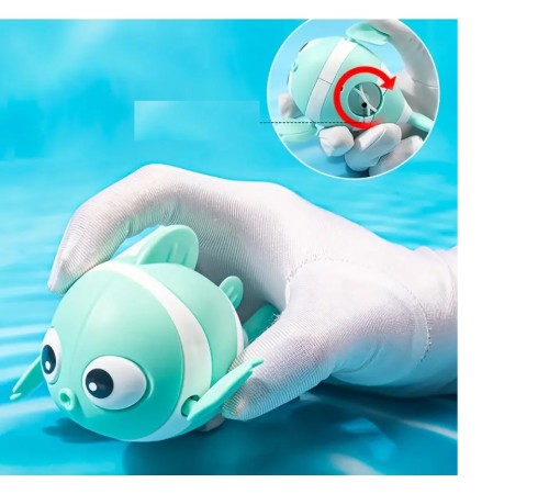 Kurmalı Balık Bebek Banyo Oyuncağı Kurmalı Balık Bebek Banyo Oyuncağı