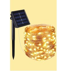 Güneş Enerjili 200 LED Dış Mekan Aydınlatma Şeridi