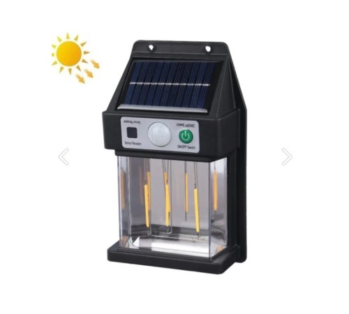 Güneş Enerjili Hareket Sensörlü Duvar Lambası Güneş Enerjili Hareket Sensörlü Duvar Lambası