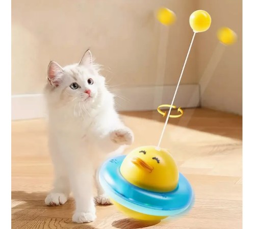 UFO Şekilli Ördek Kedi Oyuncağı UFO Şekilli Ördek Kedi Oyuncağı