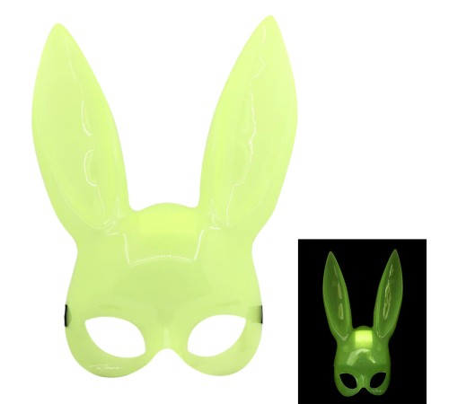 Karanlıkta Yanan Glow Floresan Tavşan Maskesi Karanlıkta Yanan Glow Floresan Tavşan Maskesi