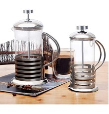 PASLANMAZ ÇELİK GÖVDELİ FRENCH PRESS KAHVE VE ÇAY DEMLEME APARATI