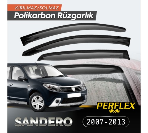 Dacia Sandero 2007-2013 Cam Rüzgarlığı V2 Düz Dacia Sandero 2007-2013 Cam Rüzgarlığı V2 Düz