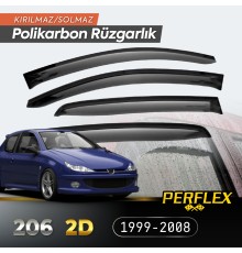 Peugeot 206 2D (Tek Kapı) 1999-2008 Cam Rüzgarlığı V2 Düz