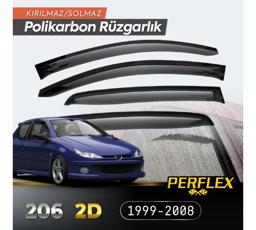 Peugeot 206 2D (Tek Kapı) 1999-2008 Cam Rüzgarlığı V2 Düz Peugeot 206 2D (Tek Kapı) 1999-2008 Cam Rüzgarlığı V2 Düz