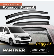 Peugeot Partner Tepee 2008-2018 Cam Rüzgarlığı V2 Düz