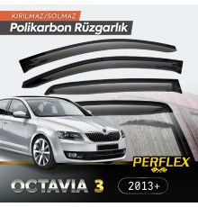 Skoda Octavia 3 2013+ Cam Rüzgarlığı V2 Düz