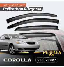 Toyota Corolla 2001-2007 Cam Rüzgarlığı V2 Düz