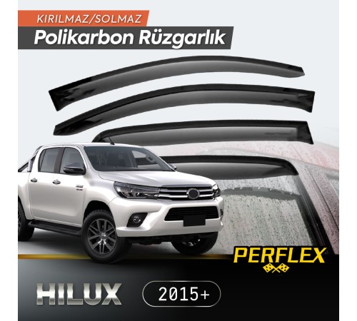 Toyota Hilux 2015+ Cam Rüzgarlığı V2 Düz Toyota Hilux 2015+ Cam Rüzgarlığı V2 Düz