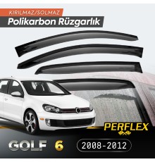 VW Golf 6 2008-2012 Cam Rüzgarlığı V2 Düz