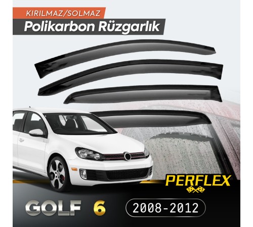 VW Golf 6 2008-2012 Cam Rüzgarlığı V2 Düz VW Golf 6 2008-2012 Cam Rüzgarlığı V2 Düz