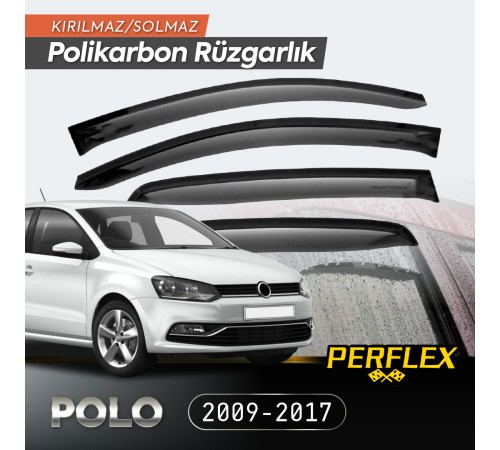 VW Polo 2009-2017 Cam Rüzgarlığı V2 Düz VW Polo 2009-2017 Cam Rüzgarlığı V2 Düz