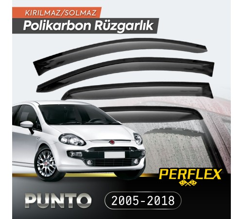 Fiat Punto Grande 2005-2018 Cam Rüzgarlığı V2 Mugen Fiat Punto Grande 2005-2018 Cam Rüzgarlığı V2 Mugen