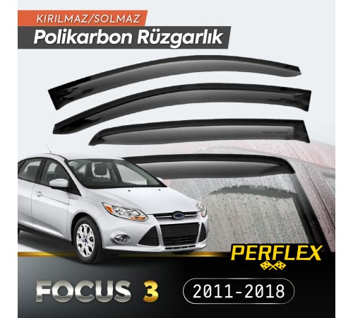 Ford Focus 3 2011-2018 (6 Parça) Cam Rüzgarlığı V2 Mugen Ford Focus 3 2011-2018 (6 Parça) Cam Rüzgarlığı V2 Mugen