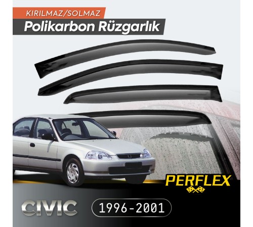 Honda Civic 1996-2001 Cam Rüzgarlığı V2 Mugen Honda Civic 1996-2001 Cam Rüzgarlığı V2 Mugen