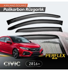 Honda Civic 2016+ Cam Rüzgarlığı V2 Mugen