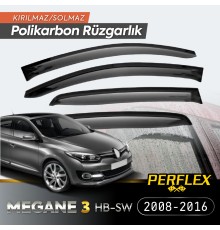 Renault Megane 3 HB-SW 2008-2016 Cam Rüzgarlığı V2 Mugen