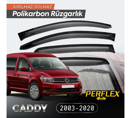 VW Caddy 2003-2020 Cam Rüzgarlığı V2 Mugen VW Caddy 2003-2020 Cam Rüzgarlığı V2 Mugen