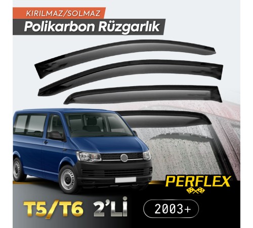 VW T5/T6 2'li 2003+ Cam Rüzgarlığı V2 Mugen VW T5/T6 2'li 2003+ Cam Rüzgarlığı V2 Mugen