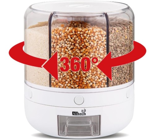360° Dönebilir 10 Litre Gıda Organizeri 360° Dönebilir 10 Litre Gıda Organizeri