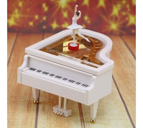 Balerin Figürlü Piyano Müzik Kutusu Balerin Figürlü Piyano Müzik Kutusu