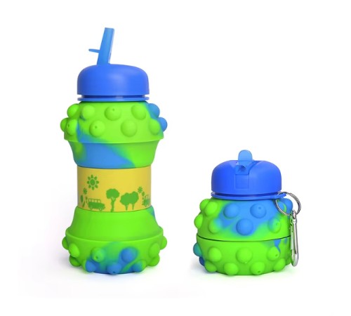 Pop-It Detaylı Akordiyon Su Şişesi Pop-It Detaylı Akordiyon Su Şişesi