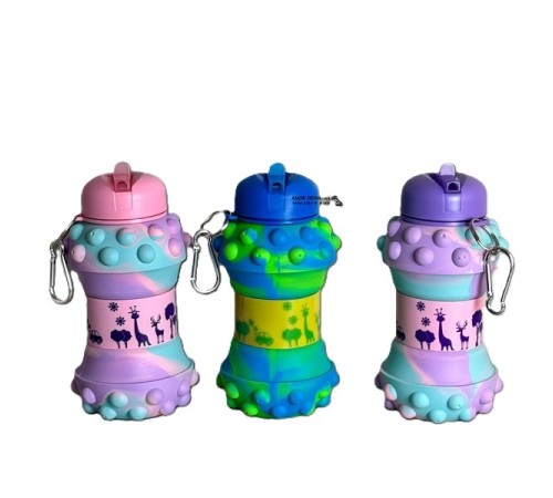 Pop-It Detaylı Akordiyon Su Şişesi Pop-It Detaylı Akordiyon Su Şişesi