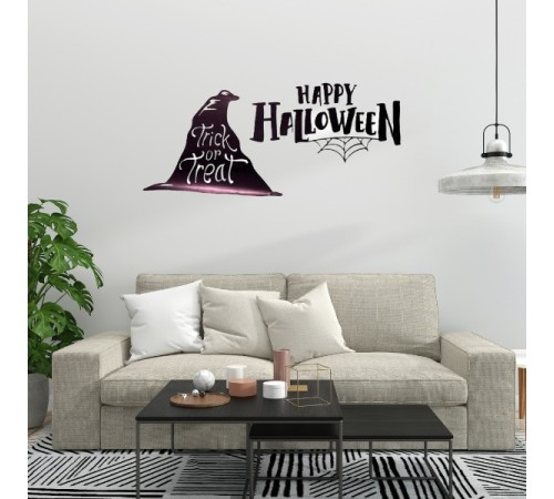 Happy Halloween Temalı Duvar Stickerı Happy Halloween Temalı Duvar Stickerı